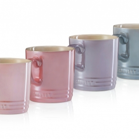 Autres mugs - SET 4 MUG 350ML METALLICS  PANACHE ROSE