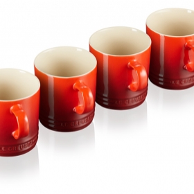 Autres mugs - SET 4 MUG 350ML CERISE