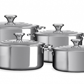 Les forgées en aluminium publicitaires - INOX SIG 4 PIECE SET (COCOTTE 18/20/24, COCOTTE BASSE 20) - 0