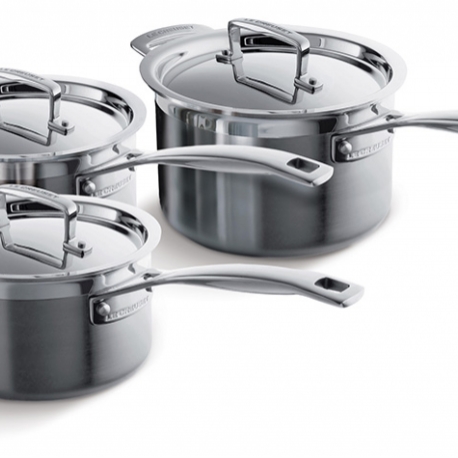 Inox signature publicitaires - SET DE 3 CASSEROLES + CLE