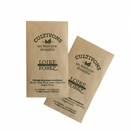 Advertising Seed bag - Sachet de Graines Kraft