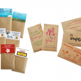 Advertising Seed bag - Sachet de Graines Kraft - 3