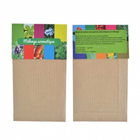 Sachet graine publicitaires - Sachet de Graines Kraft Standard - 2