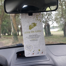 Kit de plantation publicitaires - Accroche Graines pour Porte ou Rétroviseur - 0