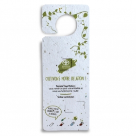 Kit de plantation publicitaires - Accroche Graines pour Porte ou Rétroviseur - 1