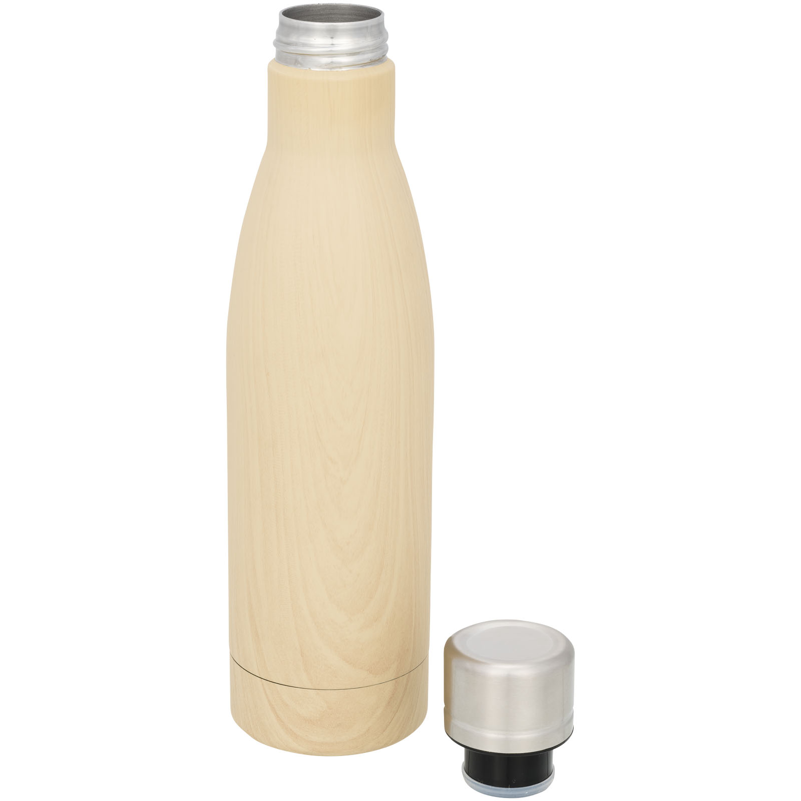 Advertising Insulated bottles - Vasa 500 ml wood-look copper vacuum insulated bottle - 2