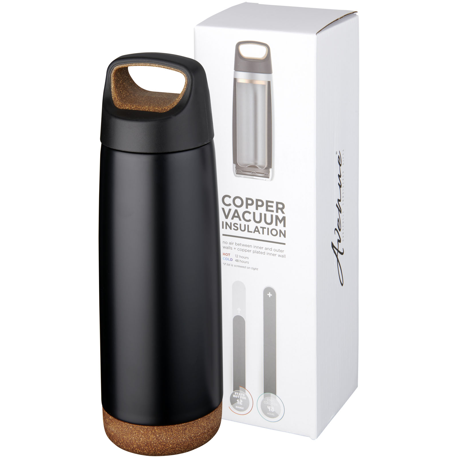 Advertising Insulated bottles - Valhalla 600 ml copper vacuum insulated water bottle - 0