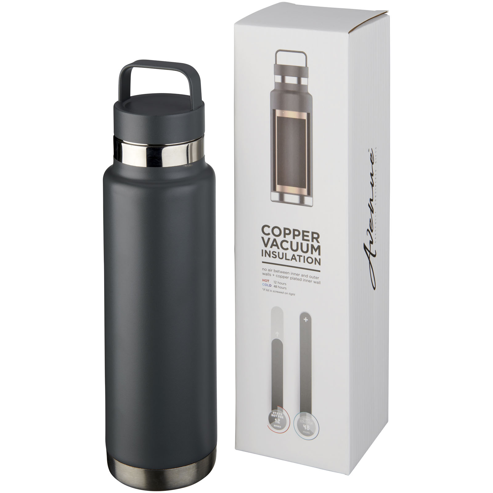 Advertising Insulated bottles - Colton 600 ml copper vacuum insulated water bottle - 0