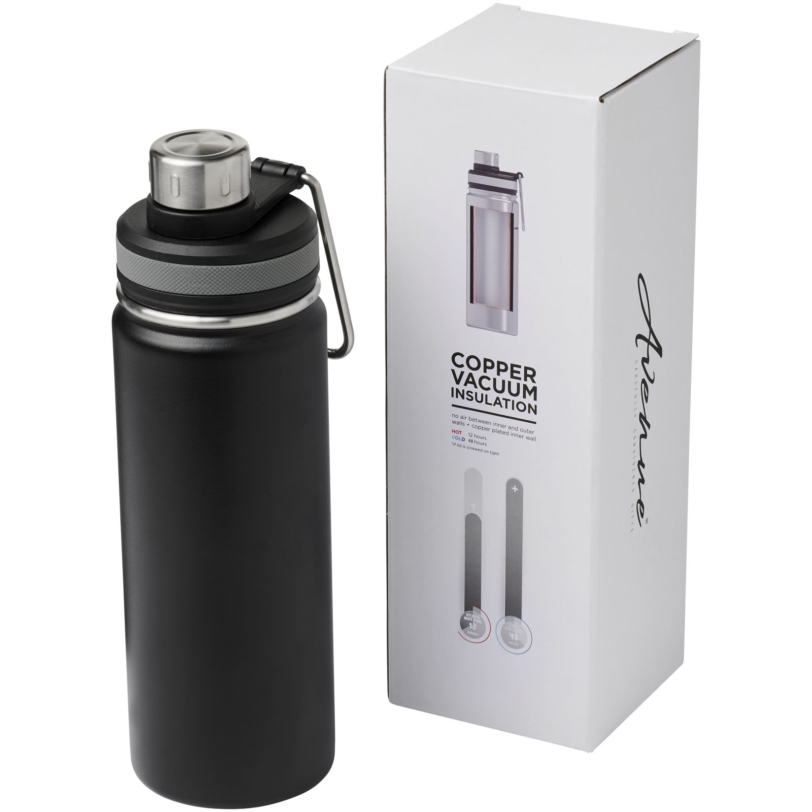 Drinkware - Bouteille de sport 590ml avec isolation par le vide et couche de cuivre Gessi