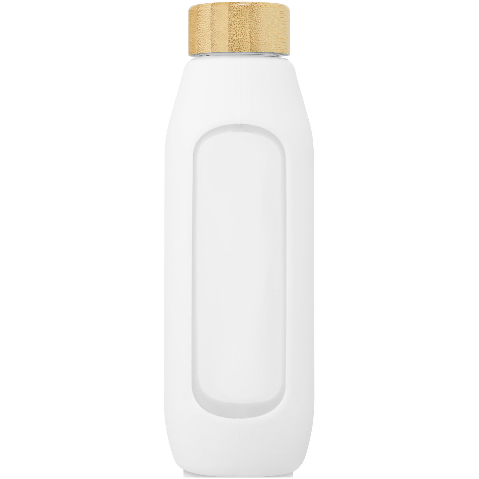 Advertising Water bottles - Tidan 600 ml borosilicate glass bottle with silicone grip - 2