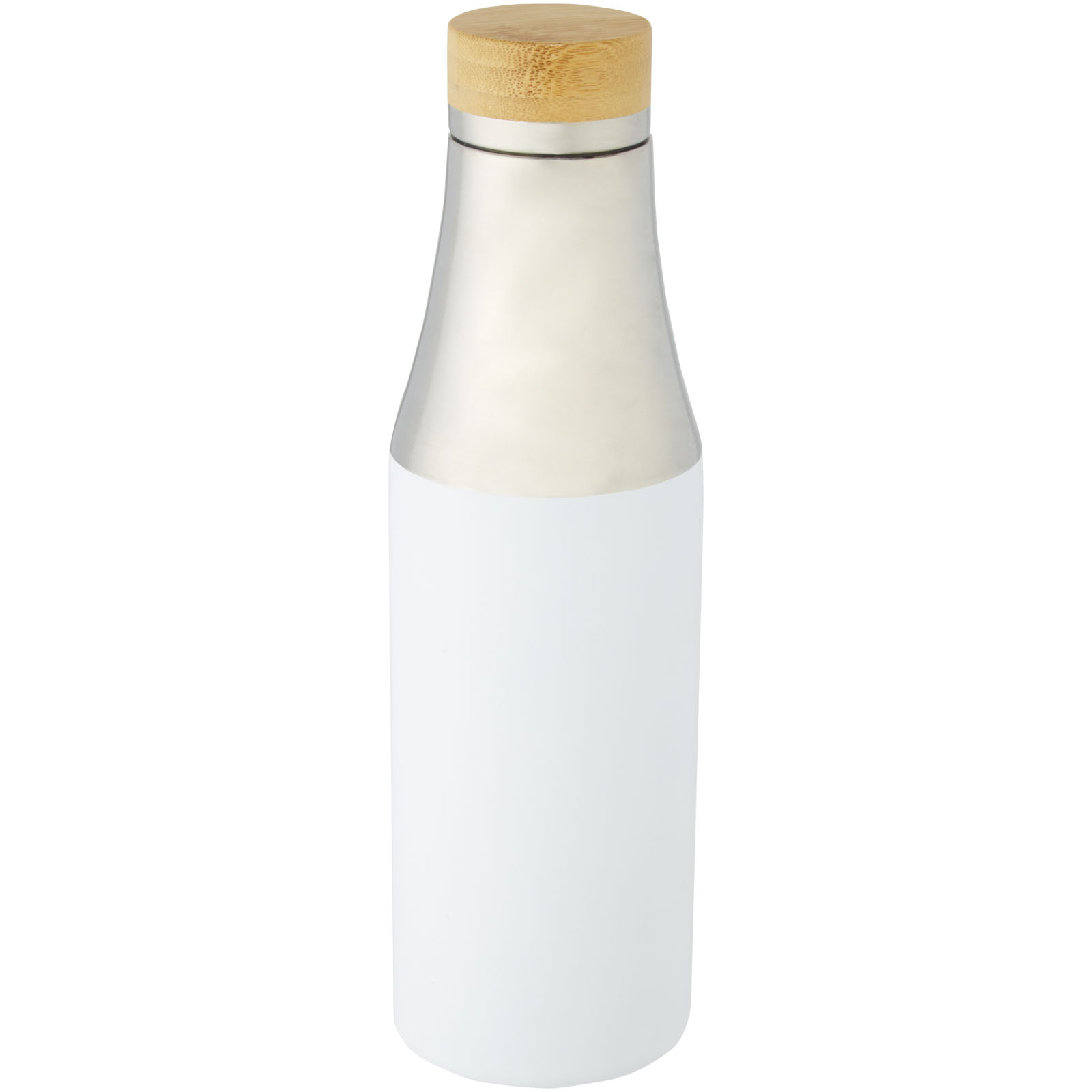 Advertising Insulated bottles - Hulan 540 ml copper vacuum insulated stainless steel bottle with bamboo lid - 4