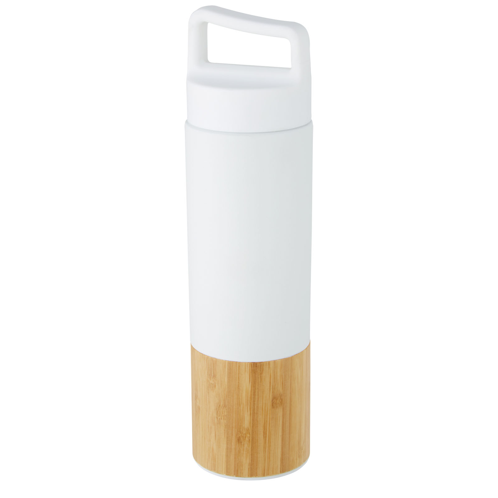 Advertising Insulated bottles - Torne 540 ml copper vacuum insulated stainless steel bottle with bamboo outer wall - 4