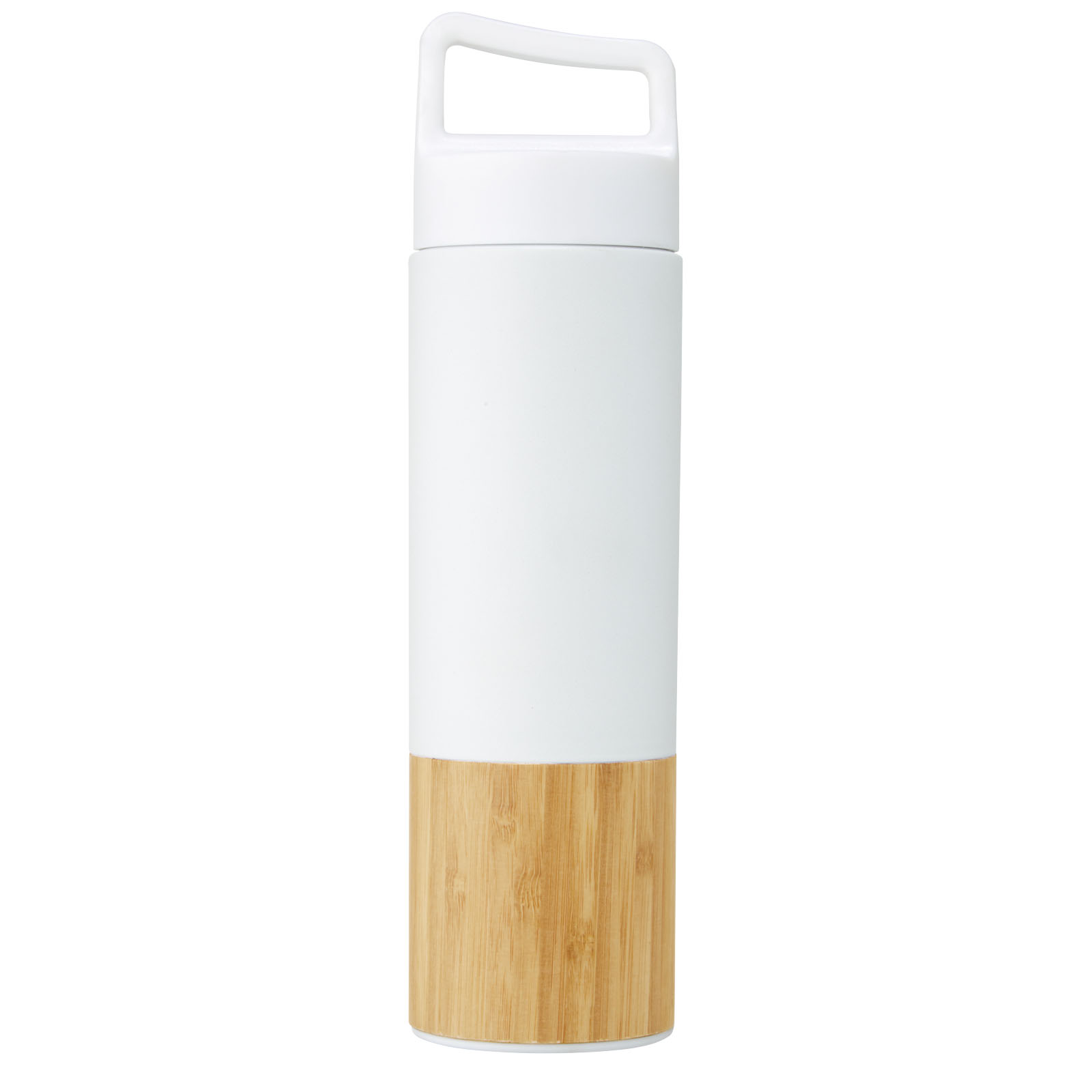 Advertising Insulated bottles - Torne 540 ml copper vacuum insulated stainless steel bottle with bamboo outer wall - 2