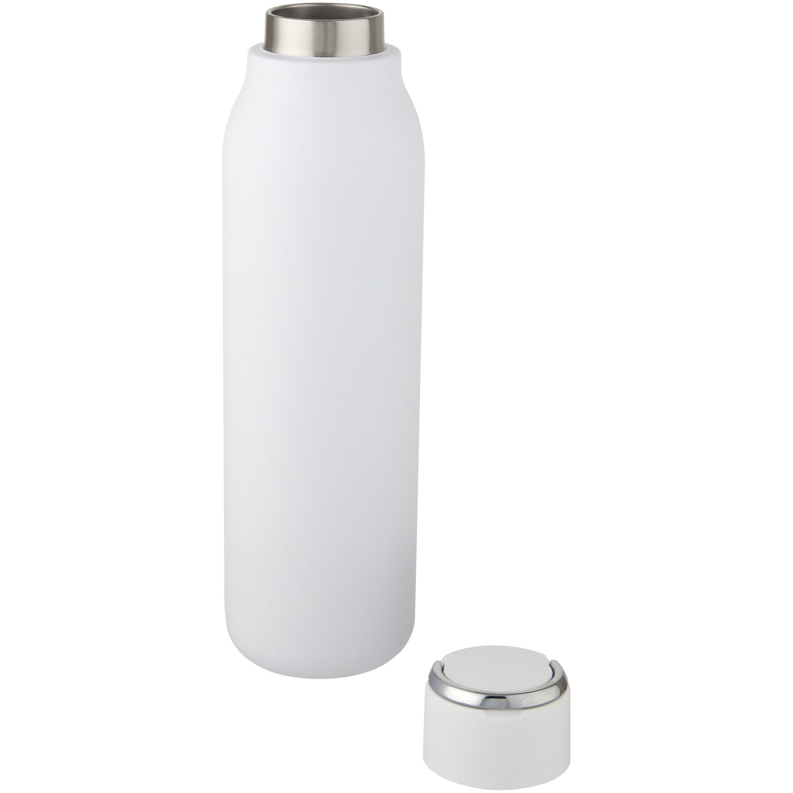Advertising Insulated bottles - Marka 600 ml copper vacuum insulated bottle with metal loop - 3