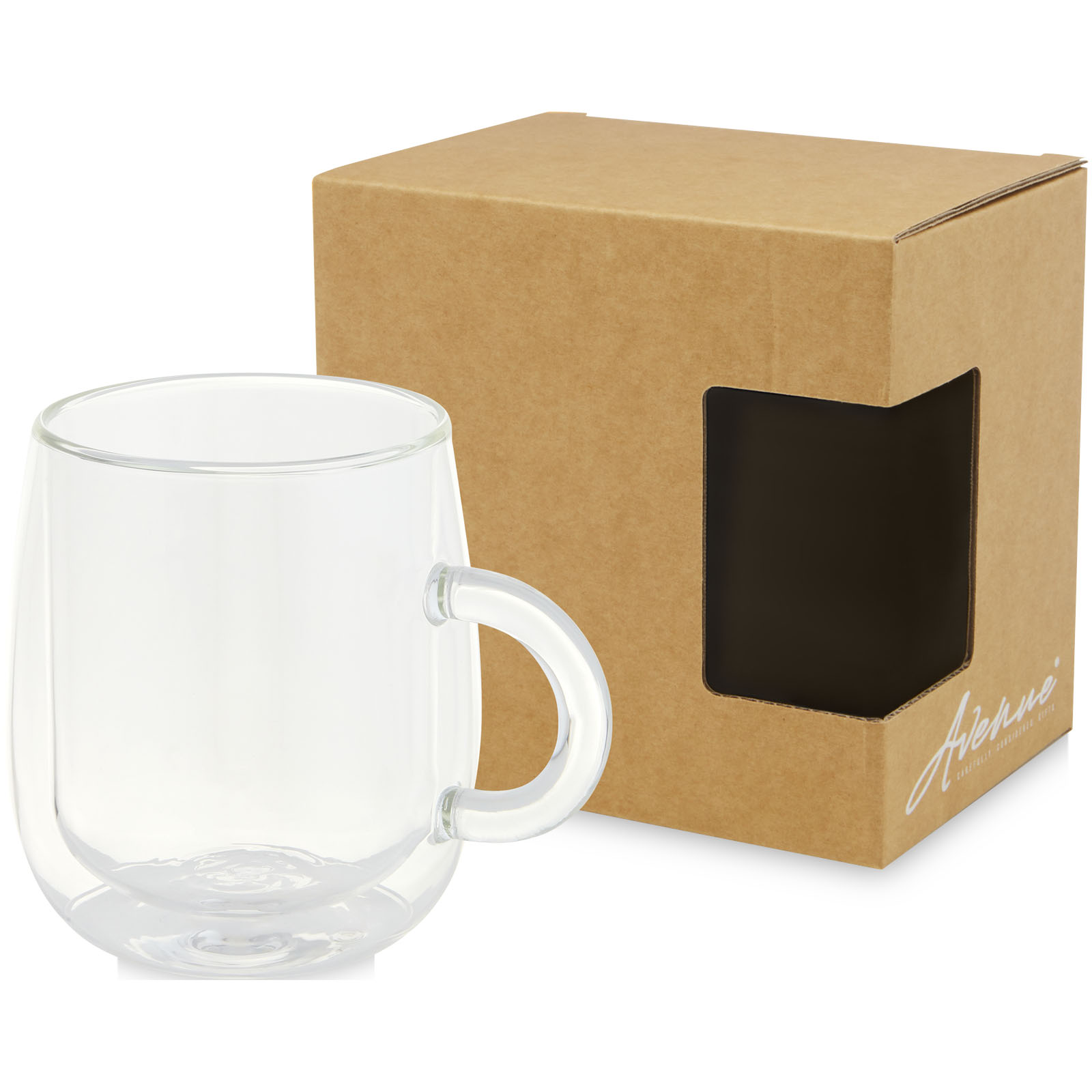 Advertising Standard mugs - Iris 330 ml glass mug