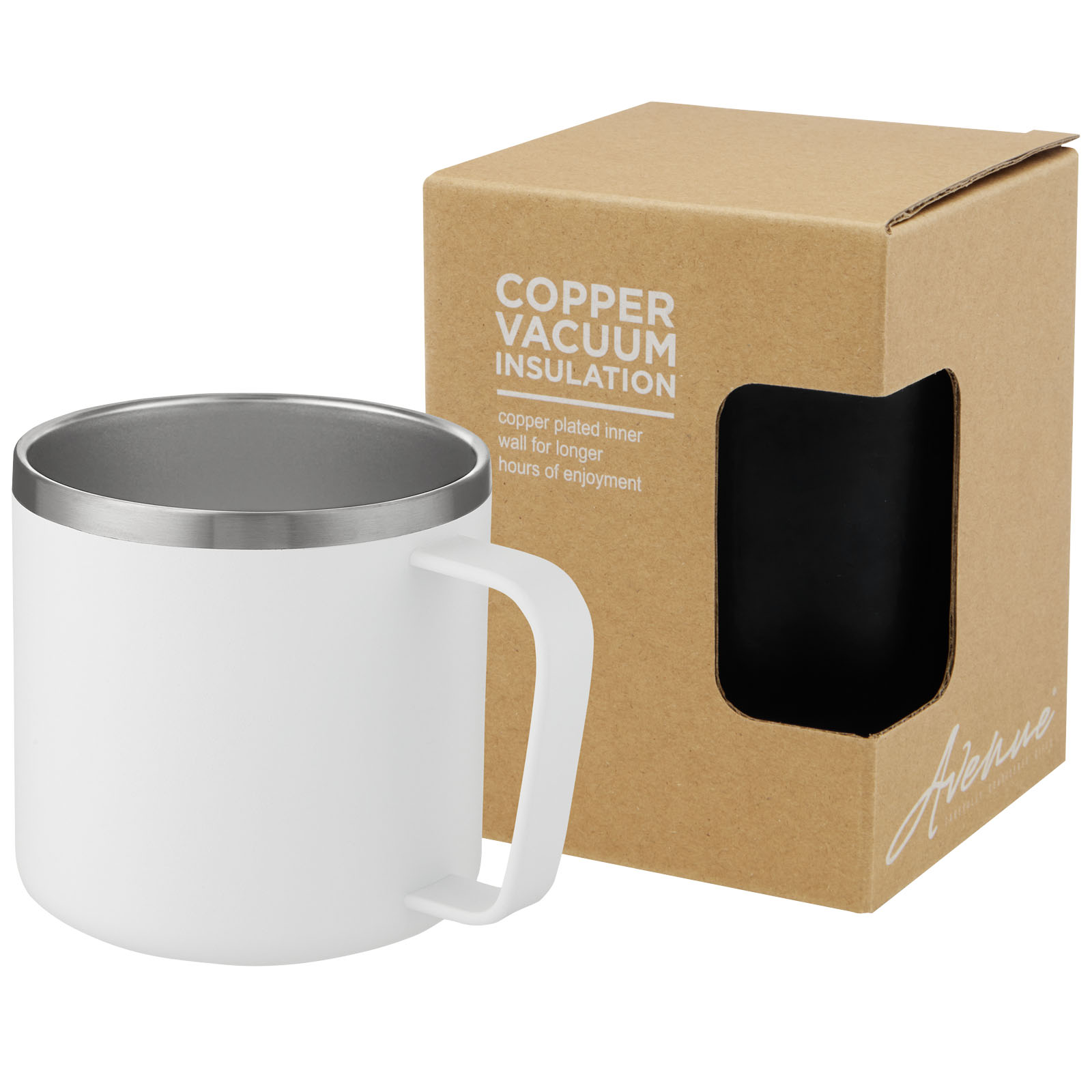 Mugs isothermes publicitaires - Mug isotherme Nordre 350 ml avec couche de cuivre - 0