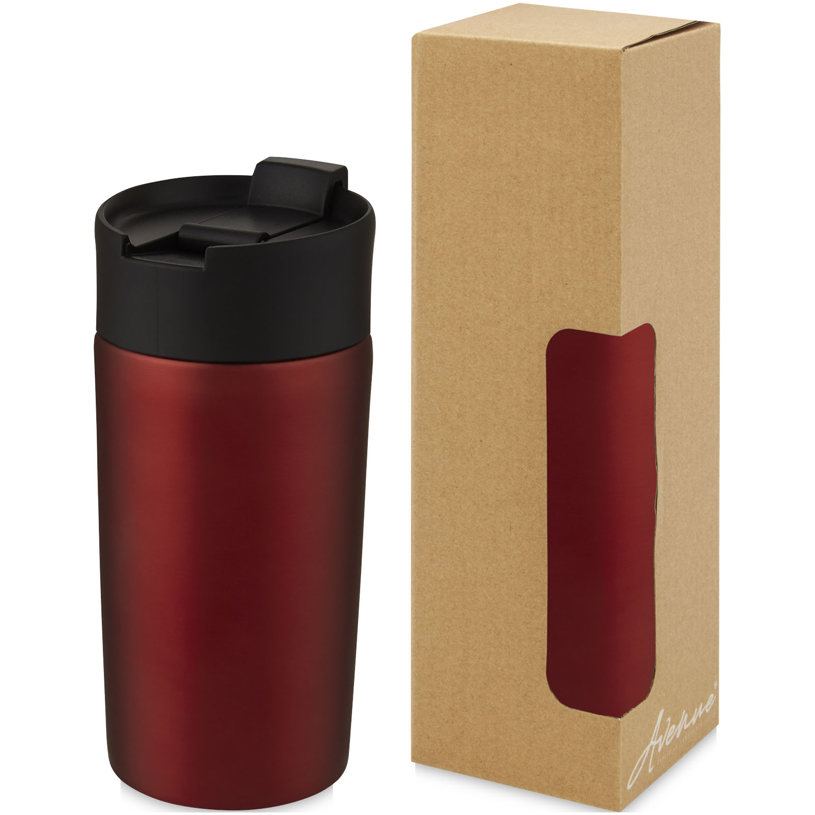 Mugs isothermes publicitaires - Gobelet avec isolation par le vide et couche de cuivre Jetta 330 ml