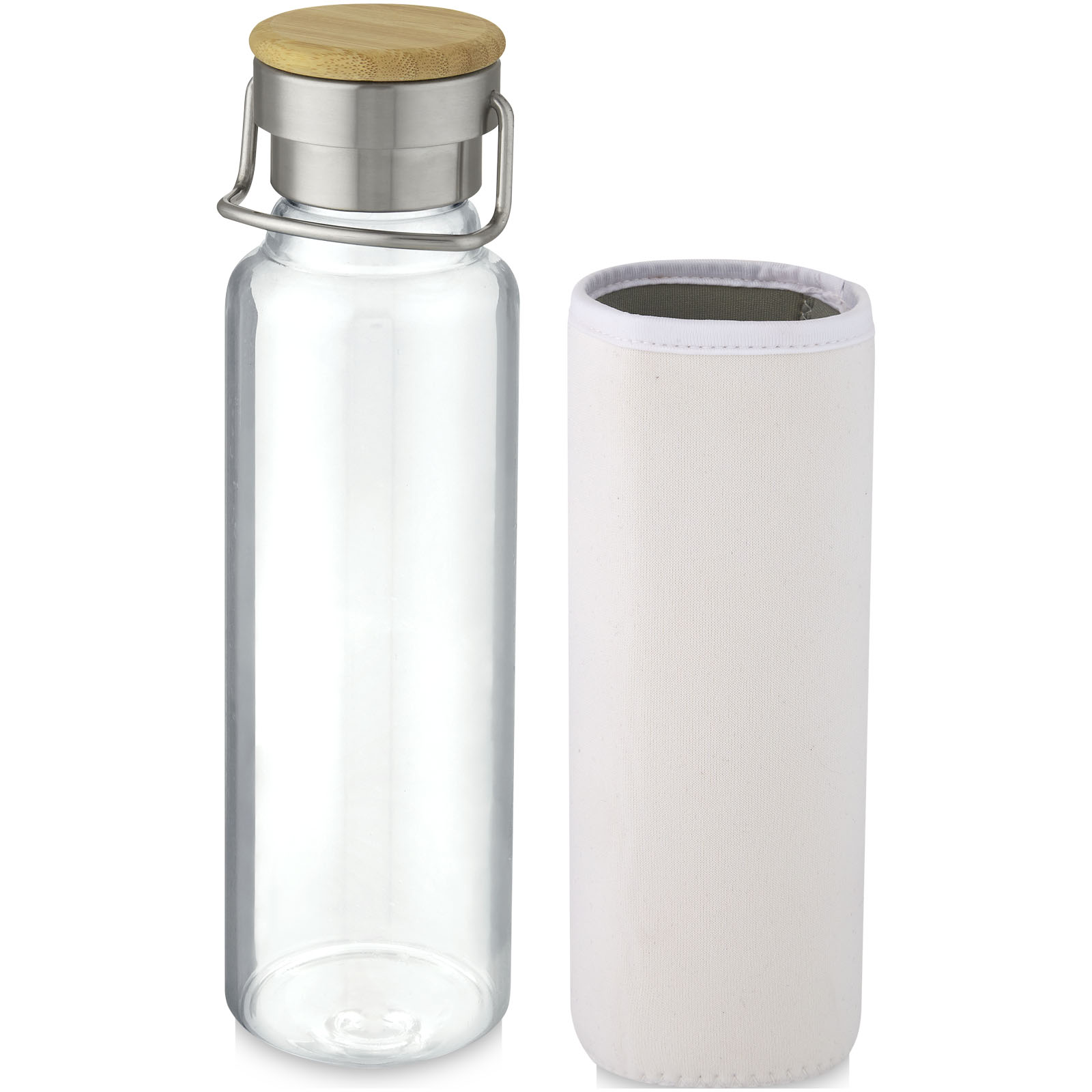 Advertising Water bottles - Thor 660 ml glass bottle with neoprene sleeve - 3