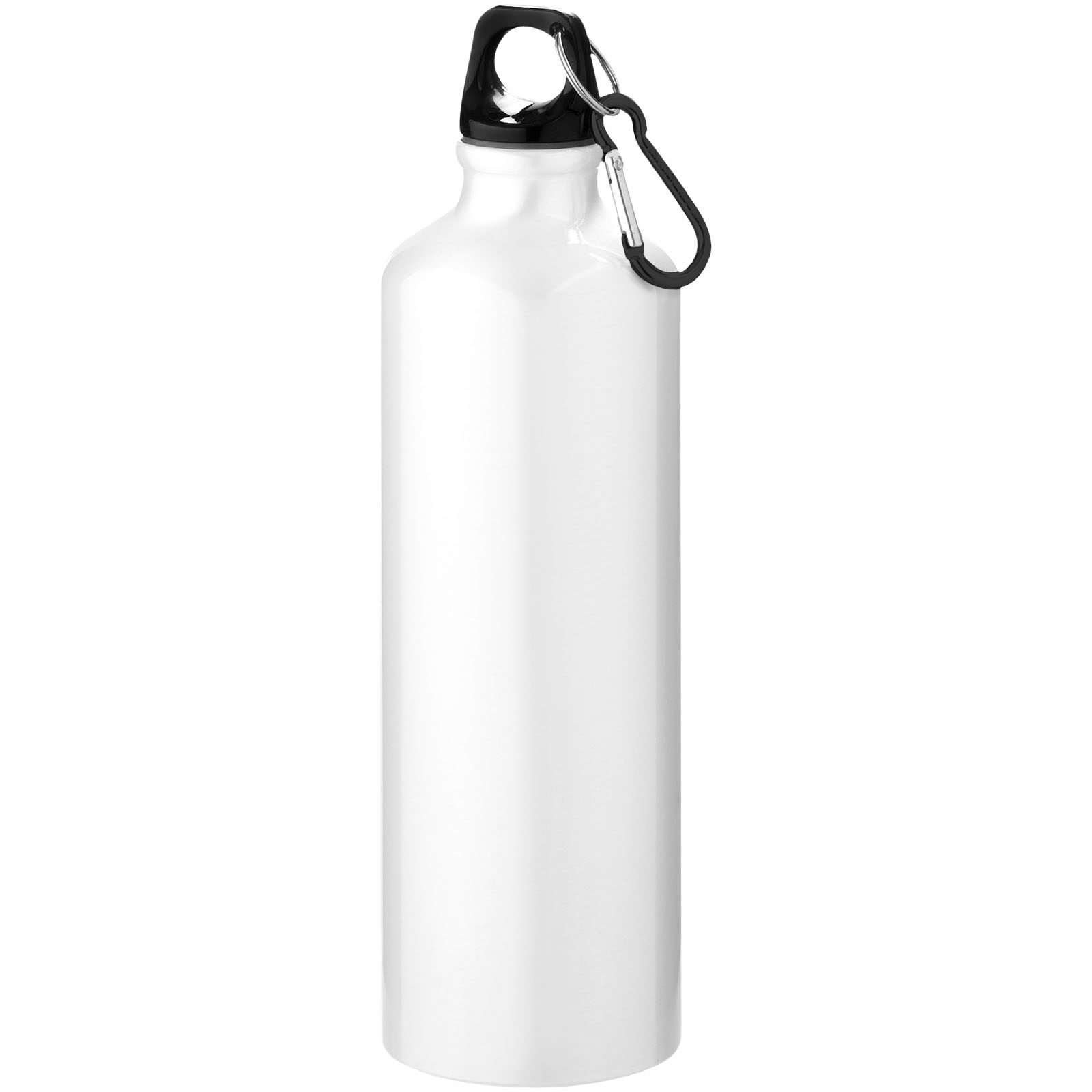 Advertising Water bottles - Oregon 770 ml RCS certified recycled aluminium water bottle with carabiner - 0