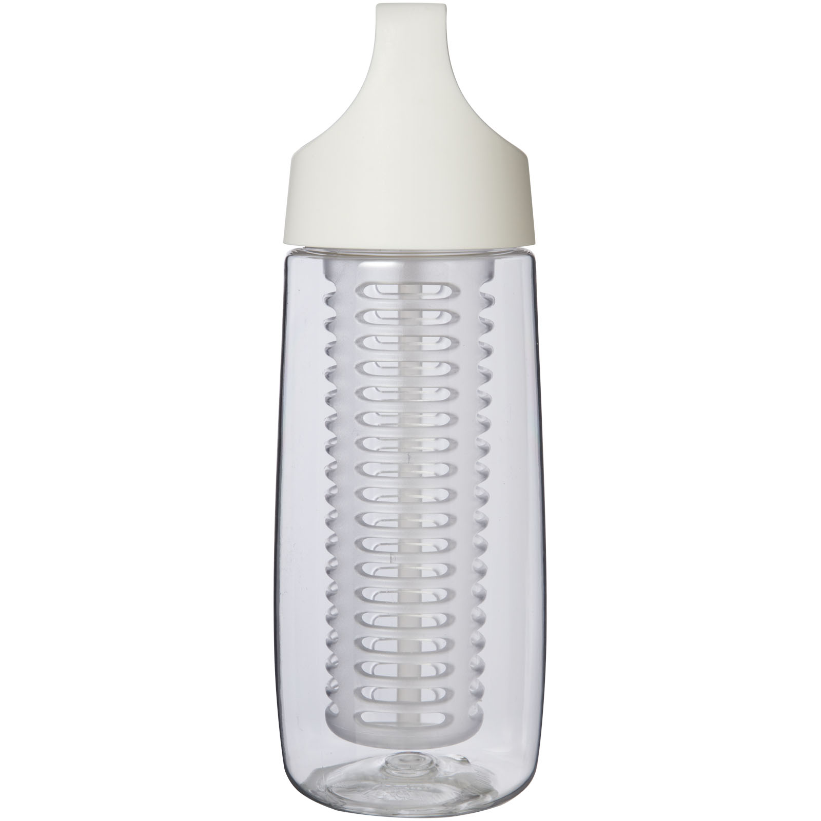 Advertising Infuser bottles - HydroFruit 700 ml recycled plastic sport bottle with flip lid and infuser - 2