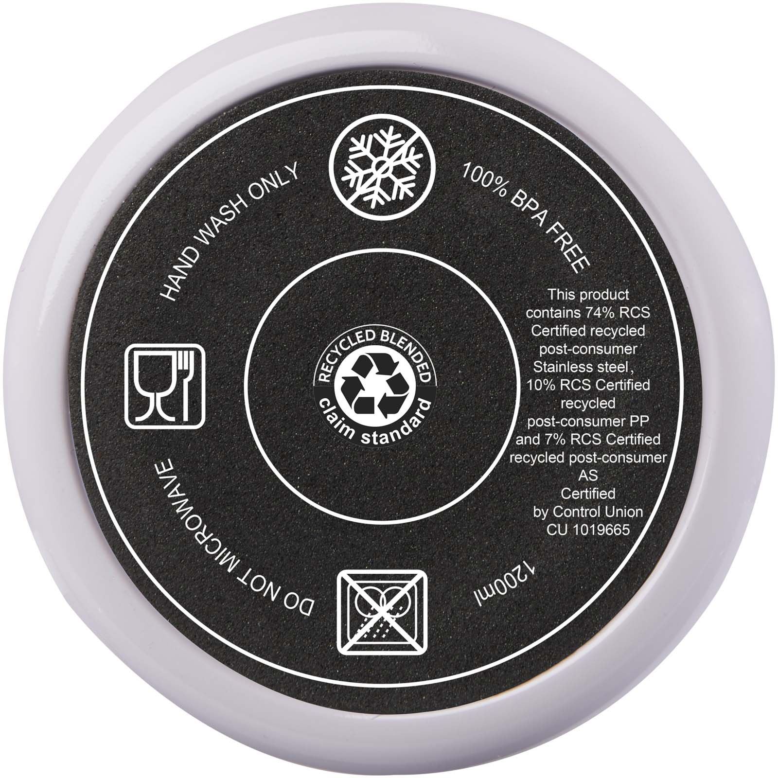 Mugs pour voyager publicitaires - Mug isotherme Melbourne 1200 ml certifié RCS avec paille - 3