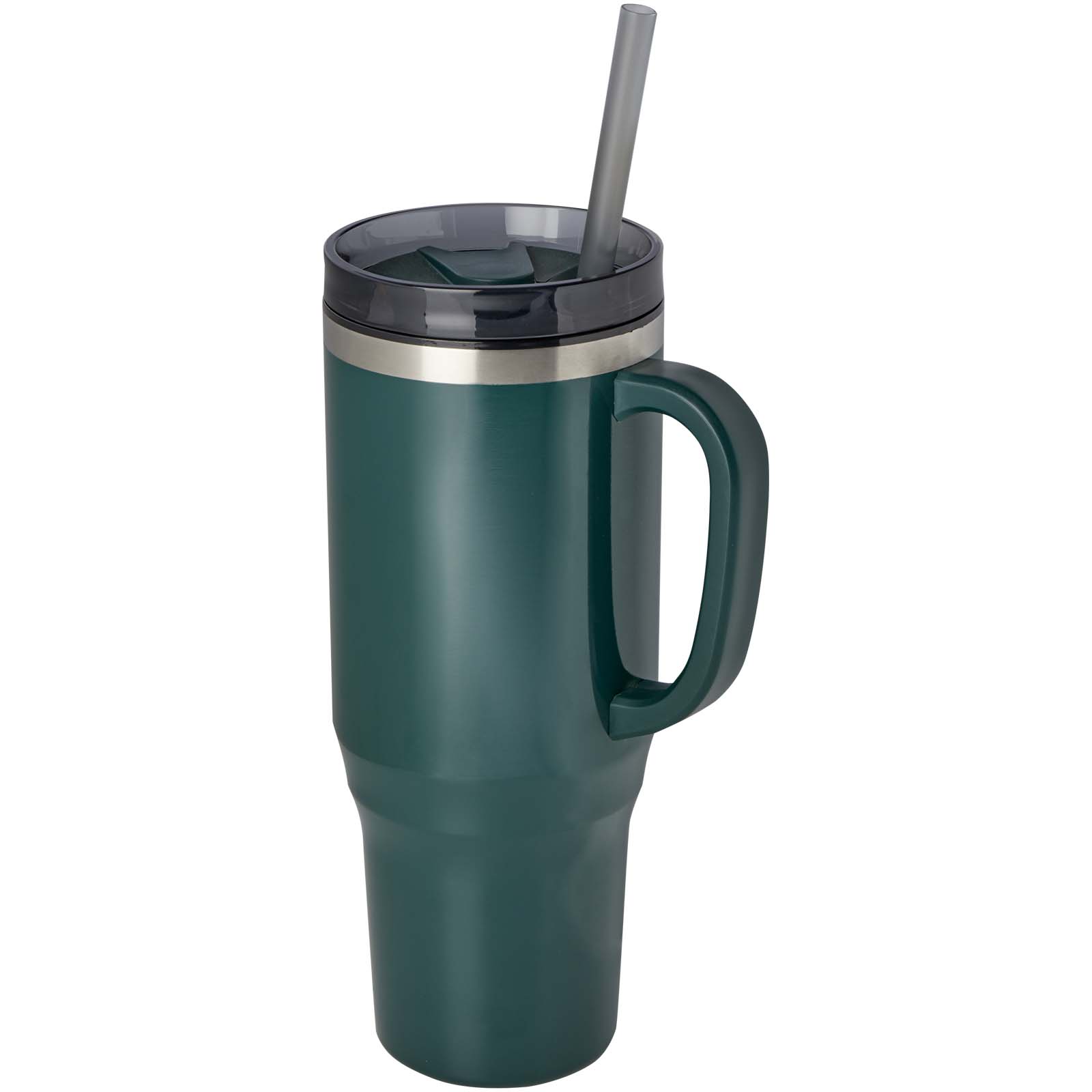 Advertising Travel mugs - Melbourne 1200 ml RCS certified insulated tumbler with straw