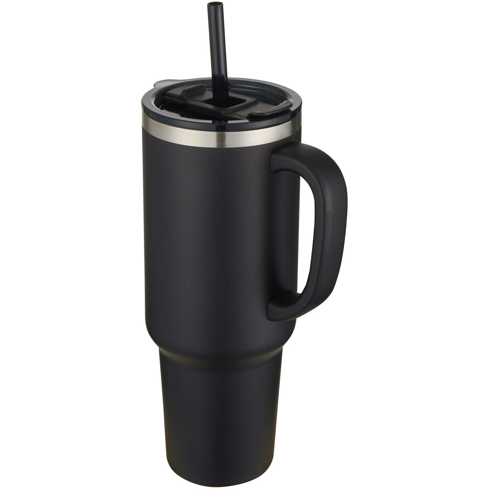 Mug Sydney 1200 ml double paroi certifié RCS avec isolation par le vide et couche de cuivre avec paille