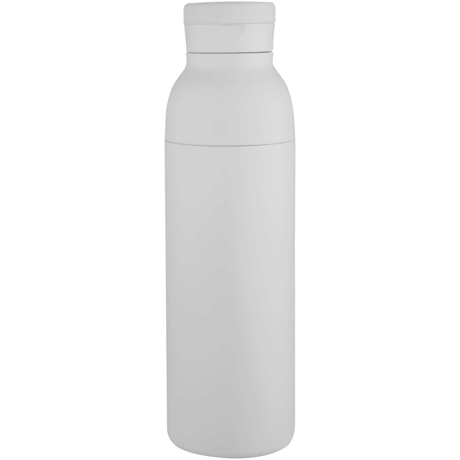 Bouteilles d'eau publicitaires - Bouteille avec isolation sous vide Illuminate double paroi de 650 ml en acier inoxydable recyclé certifié RCS - 1