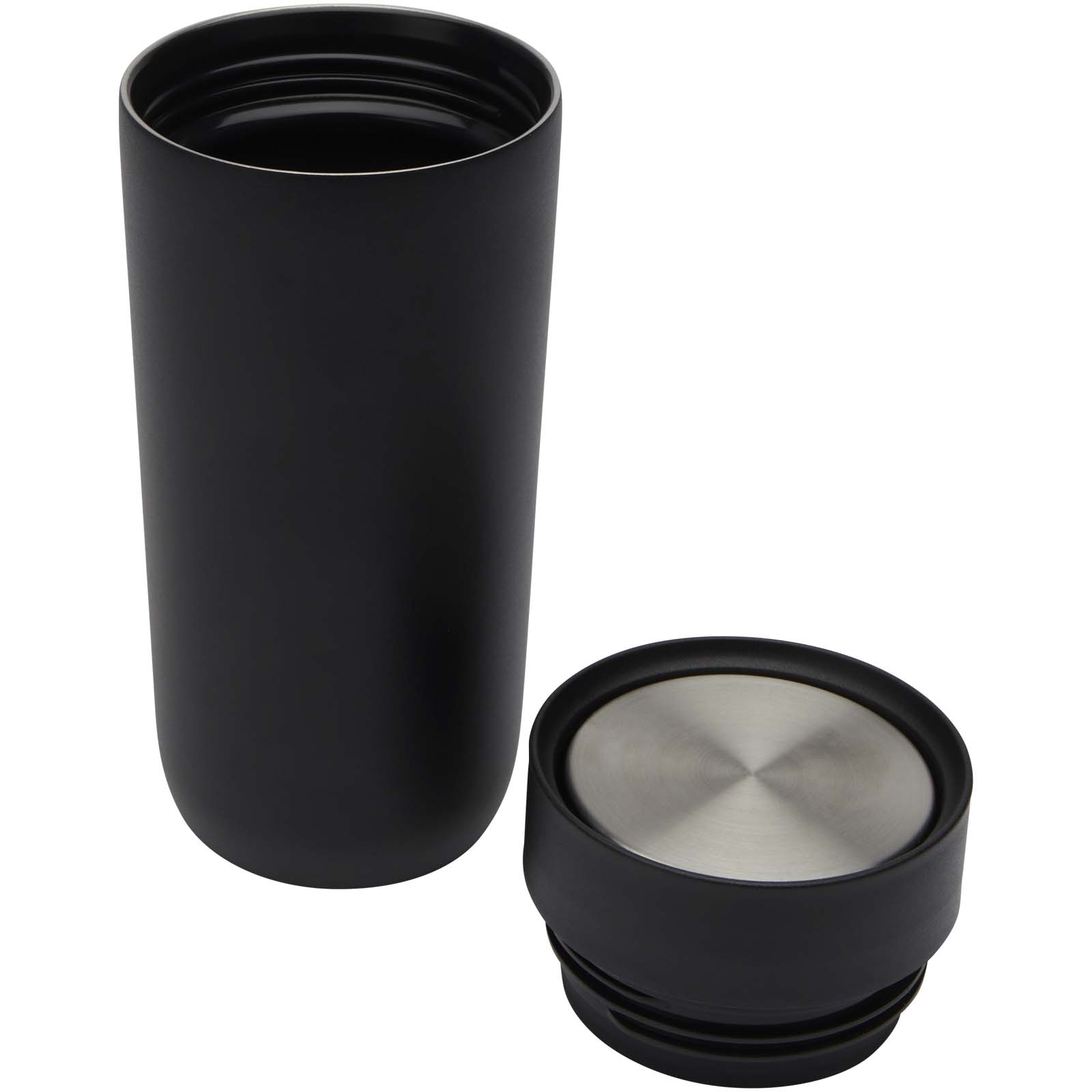 Mugs pour voyager publicitaires - Gobelet Camden de 350 ml en acier inoxydable certifié RCS - 2