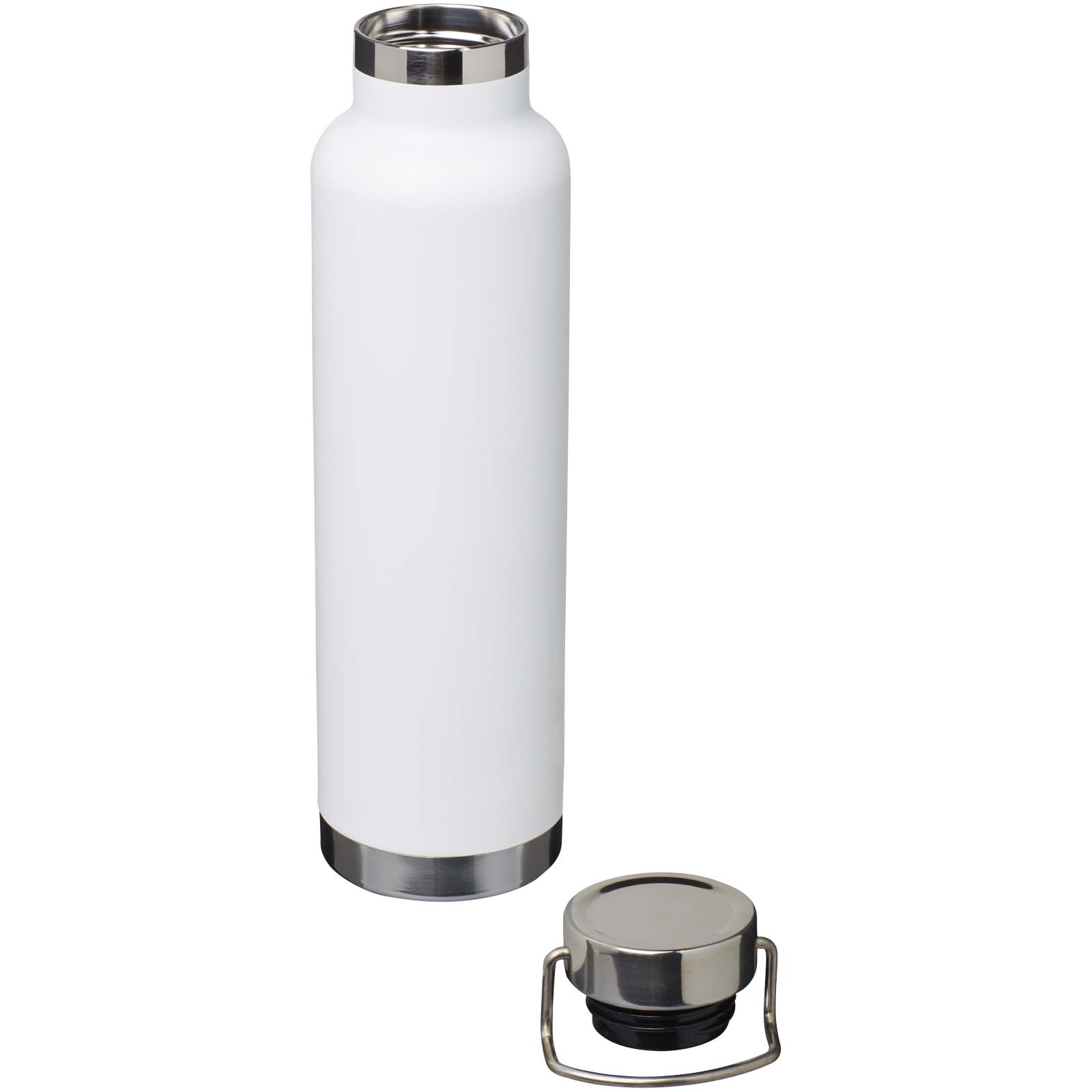 Bouteilles d'eau publicitaires - Bouteille avec isolation sous vide Astra de 650 ml en cuivre et acier inoxydable recyclé certifié RCS  - 3