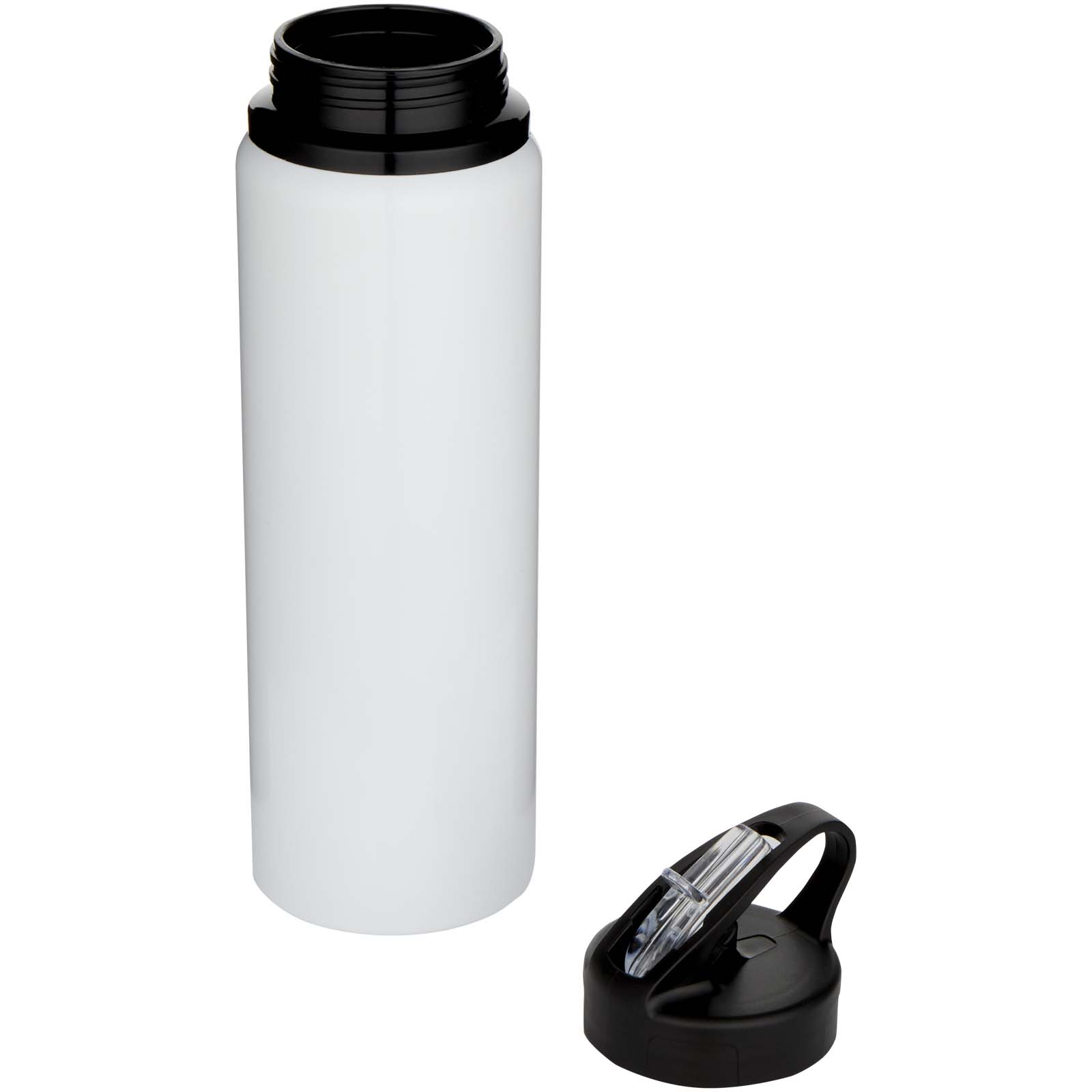Bouteilles d'eau publicitaires - Bouteille d’eau Fitz de 800 ml en acier inoxydable recyclé certifié RCS à simple paroi - 2
