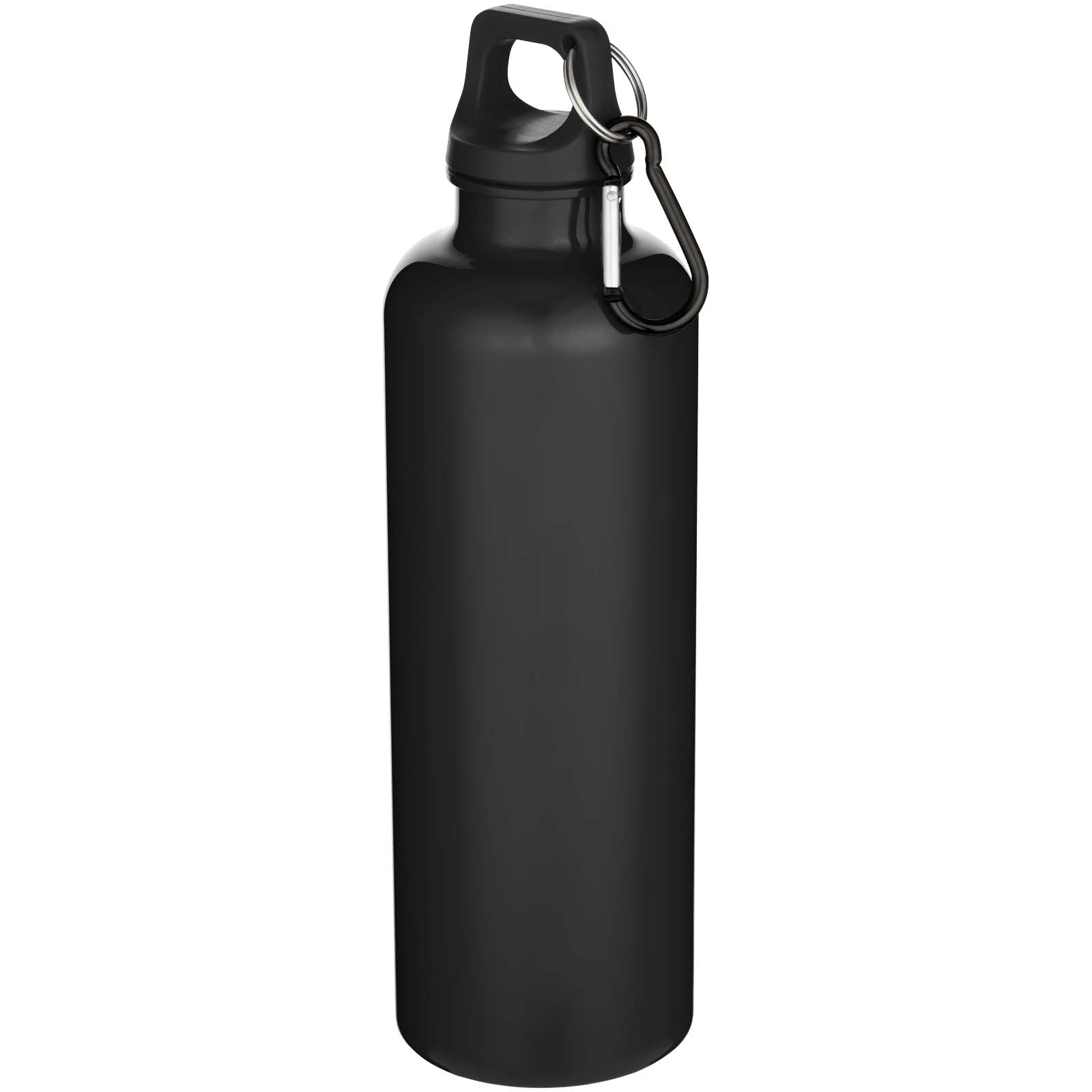 Advertising Water bottles - Oregon 750 ml solid colour RCS recycled plastic water bottle with carabiner