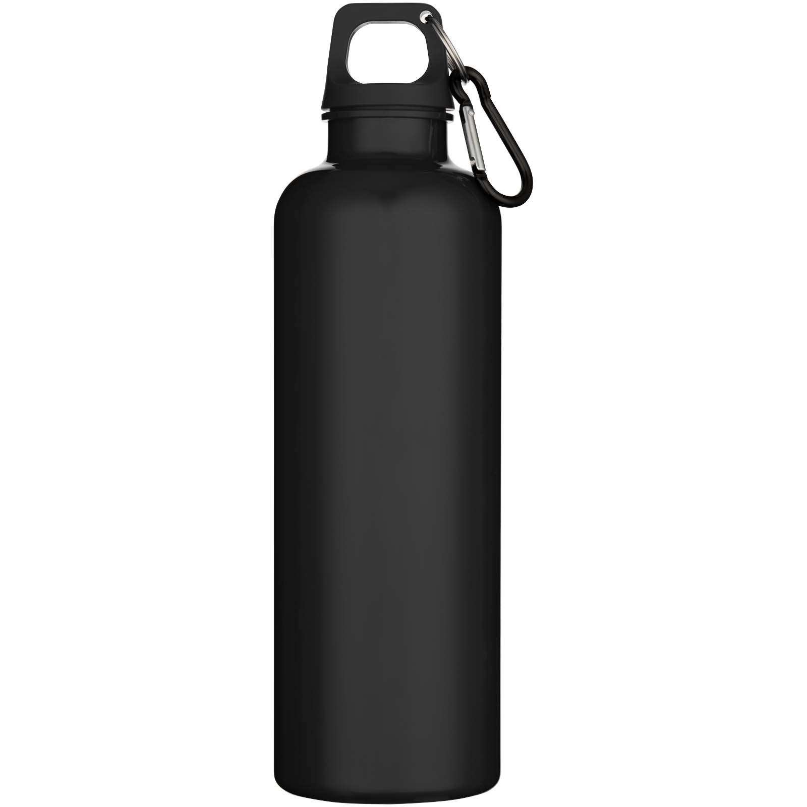 Advertising Water bottles - Oregon 750 ml solid colour RCS recycled plastic water bottle with carabiner - 1