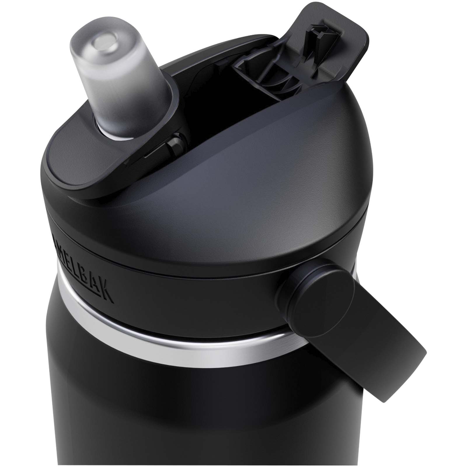 Bouteilles d'eau publicitaires - Bouteille d’eau en acier inoxydable de 740 ml avec paille à clapet Camelbak® Thrive Flip VSS - 2