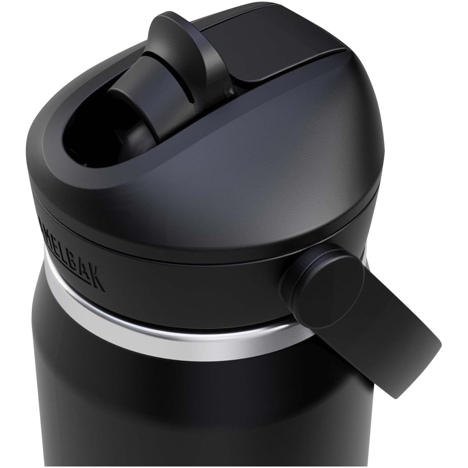 Bouteilles d'eau publicitaires - Bouteille d’eau en acier inoxydable de 740 ml avec paille à clapet Camelbak® Thrive Flip VSS - 3