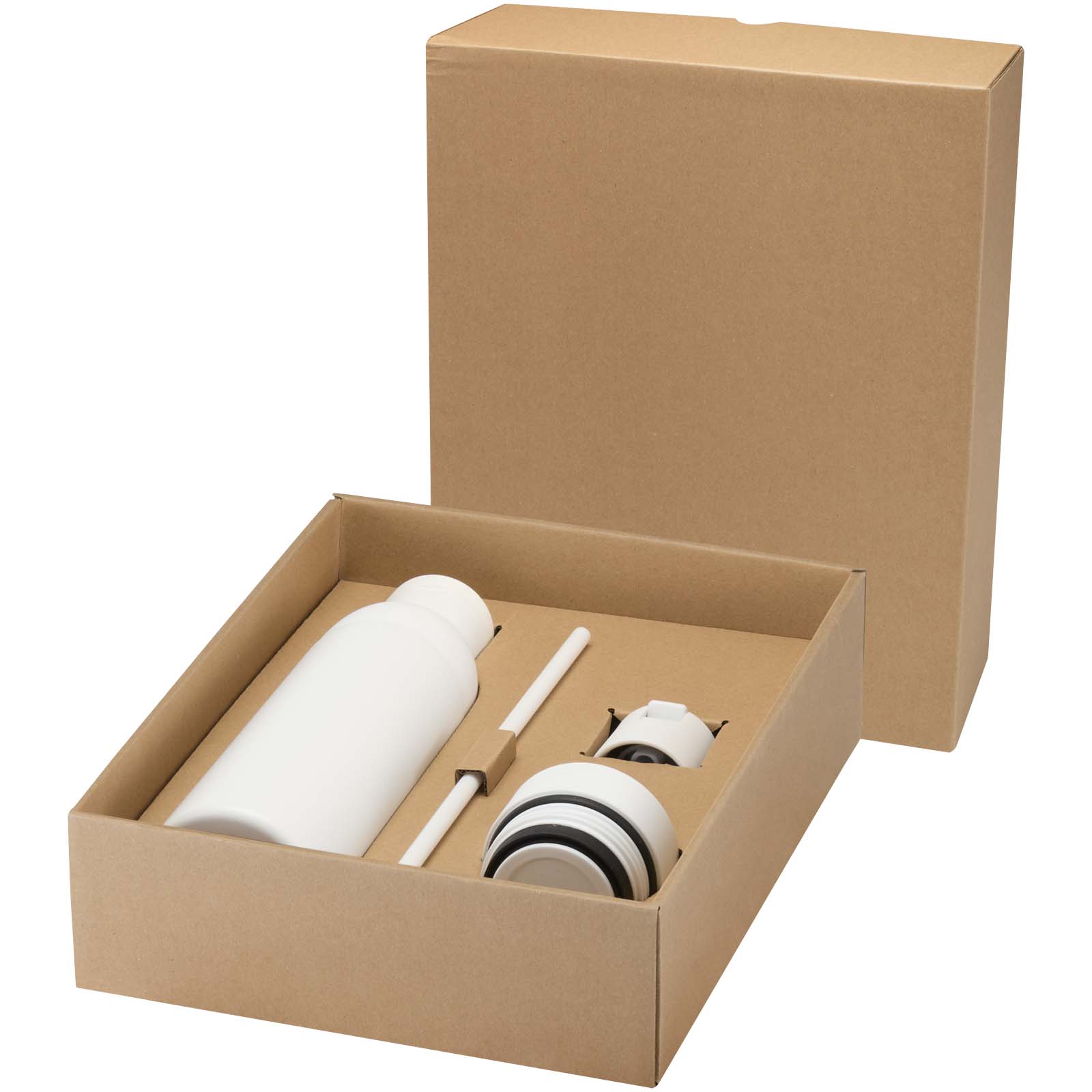 Drinkware - Bouteille d’eau Illuminate de 650 ml en acier inoxydable recyclé à double paroi RCS avec couvercle 3 pièces