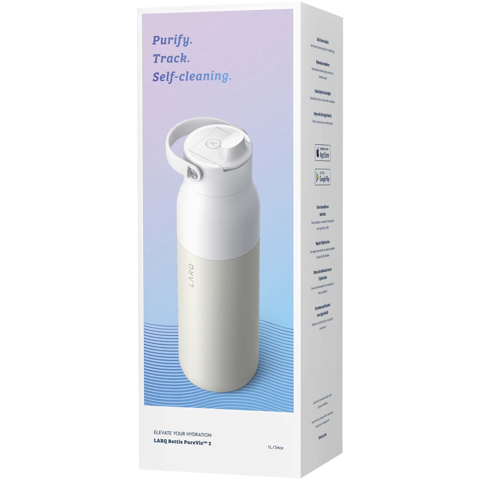 Bouteilles d'eau publicitaires - Bouteille d’eau LARQ PureVisTM 2.0 de 1 000 ml - 1