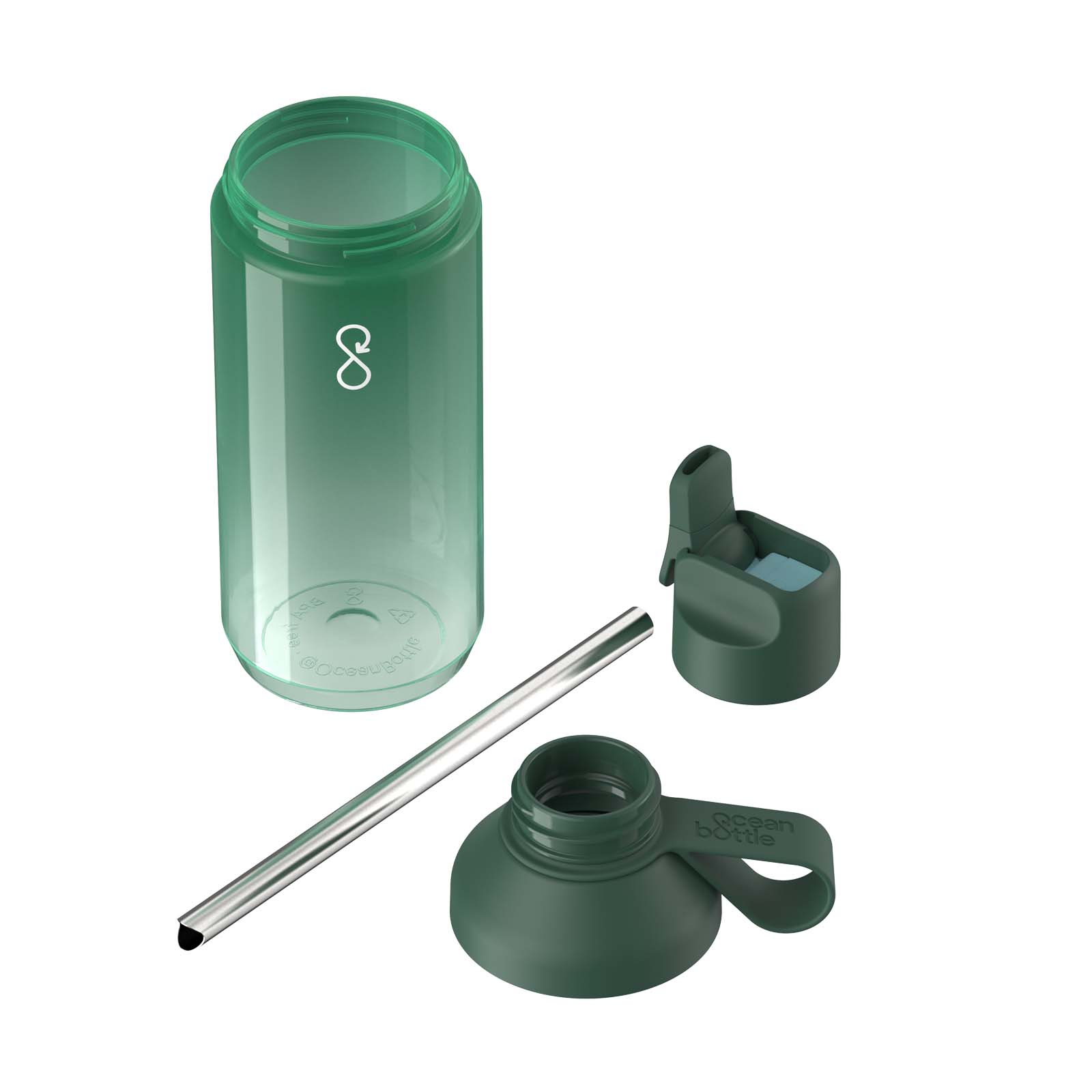 Bouteilles d'eau publicitaires - Bouteille d'eau Ocean Bottle GO Clear 710 ml - 2