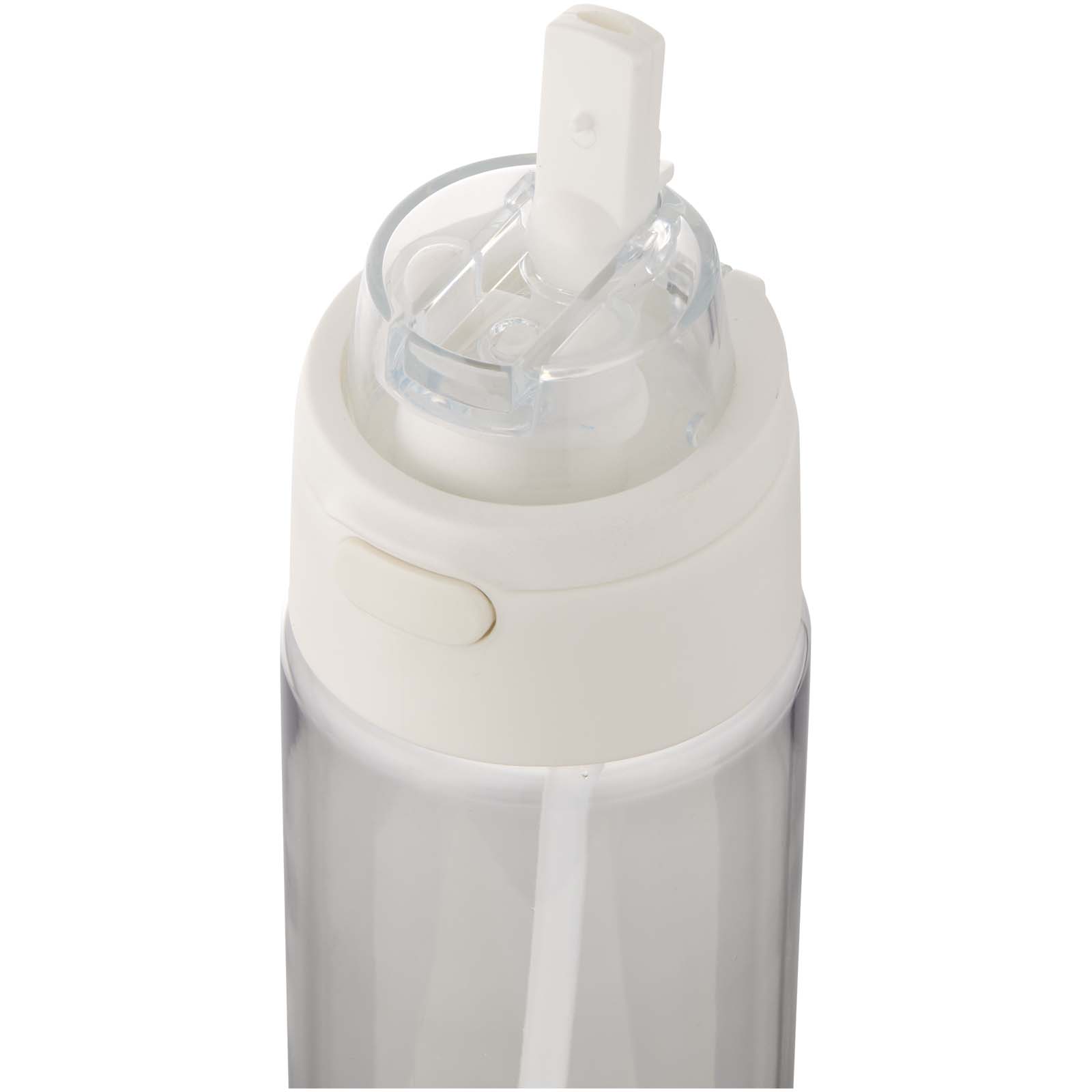 Bouteilles d'eau publicitaires - Bouteille d'eau Theron de 700 ml en plastique recyclé RCS, avec bouchon double fonction et paille rabattable - 5
