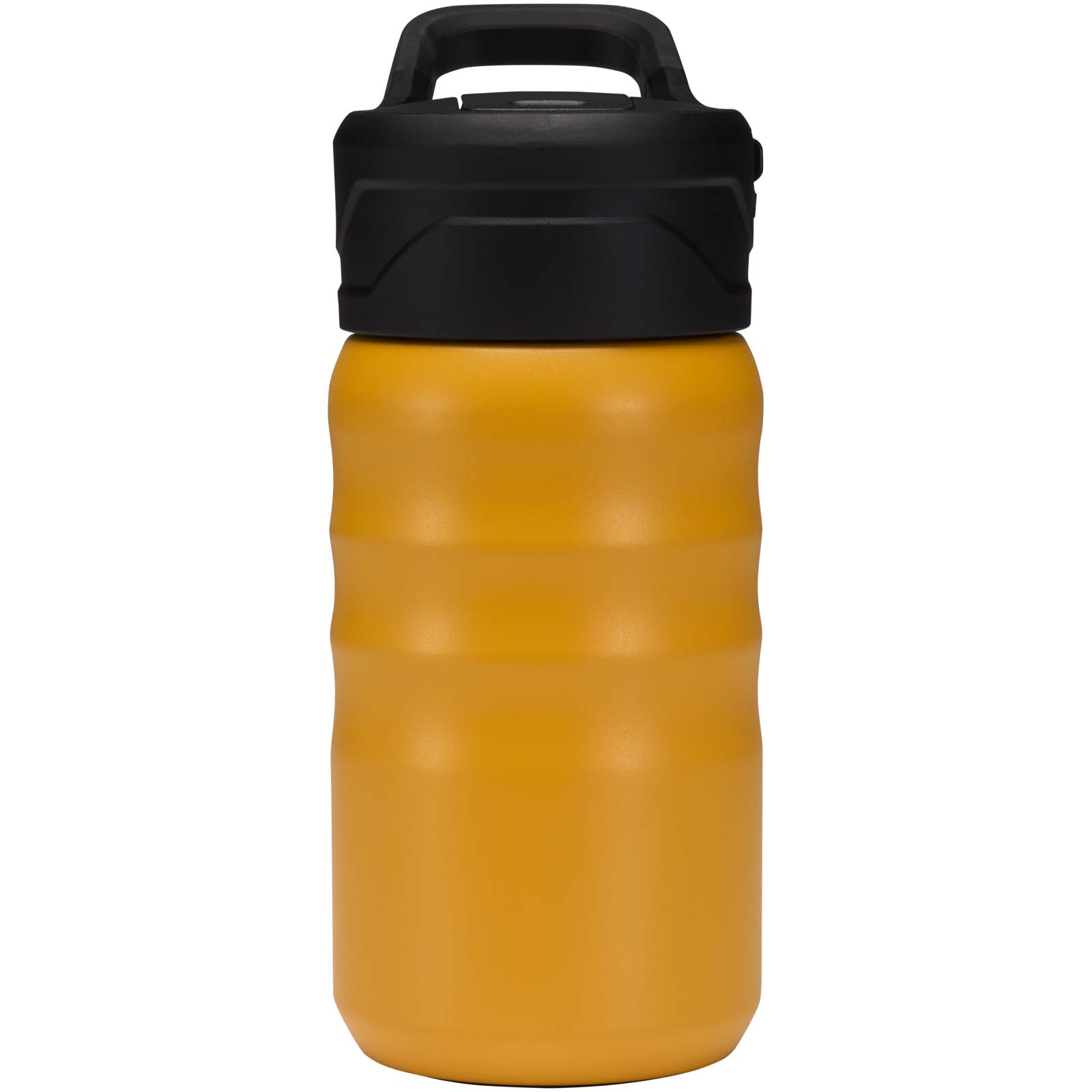 Bouteilles de sport publicitaires - Gourde de sport Knox 350 ml en acier inoxydable à double paroi recyclé RCS avec paille rabattable - 1