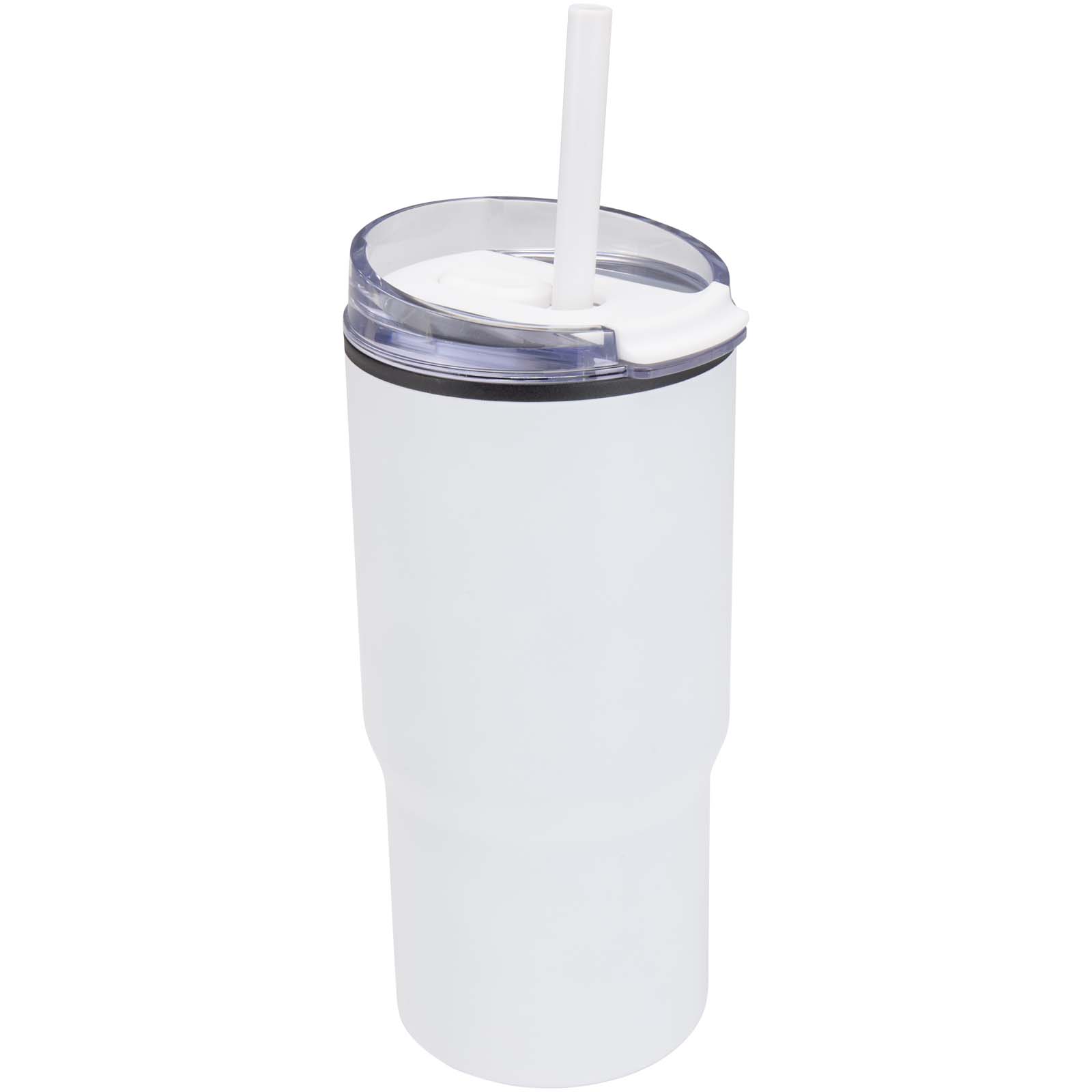 Gobelet isotherme à double paroi Westin 540 ml en RCS recyclé, avec paille