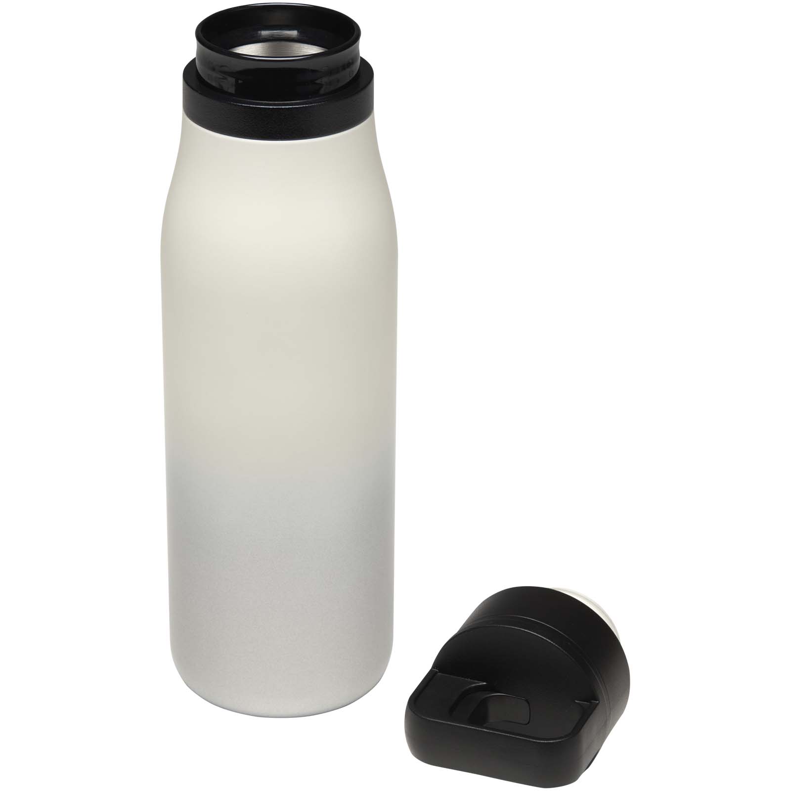 Bouteilles d'eau publicitaires - Gobelet isotherme SMART 500 ml en acier inoxydable recyclé RCS à double paroi - 4