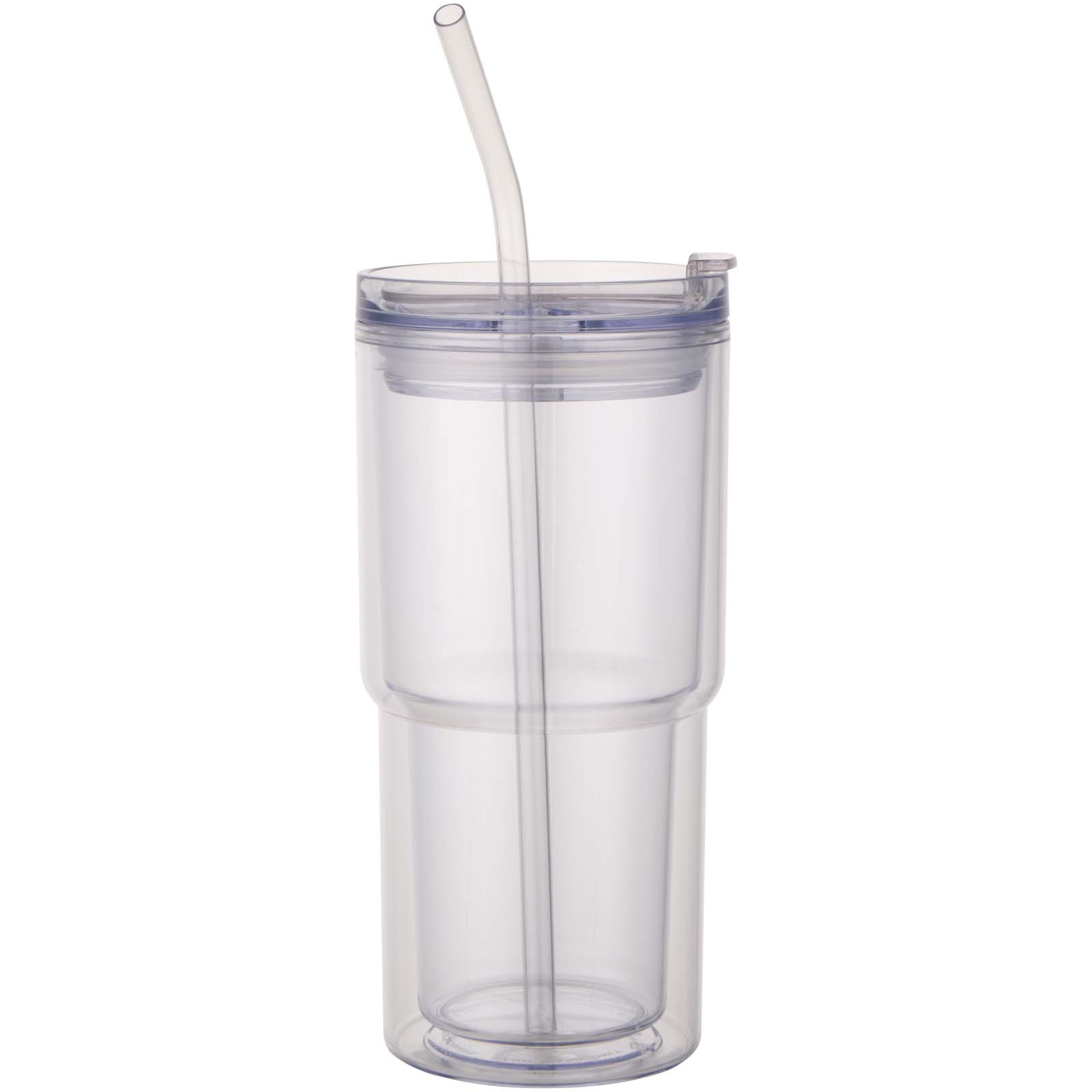 Mugs pour voyager publicitaires - Gobelet en plastique à double paroi Archer de 480 ml - 1