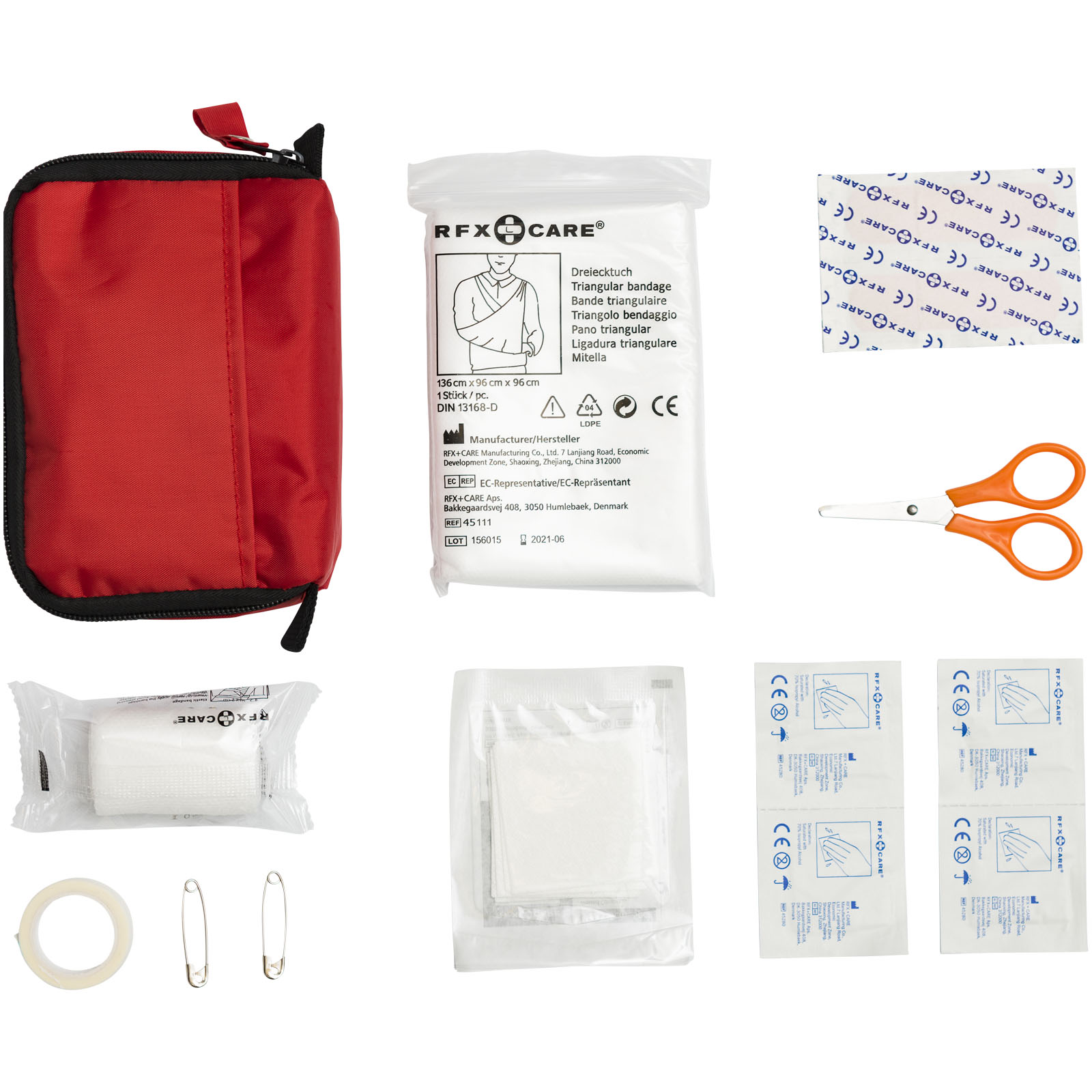 Trousses de secours publicitaires - Trousse de premiers secours 19 pièces Save-me - 1