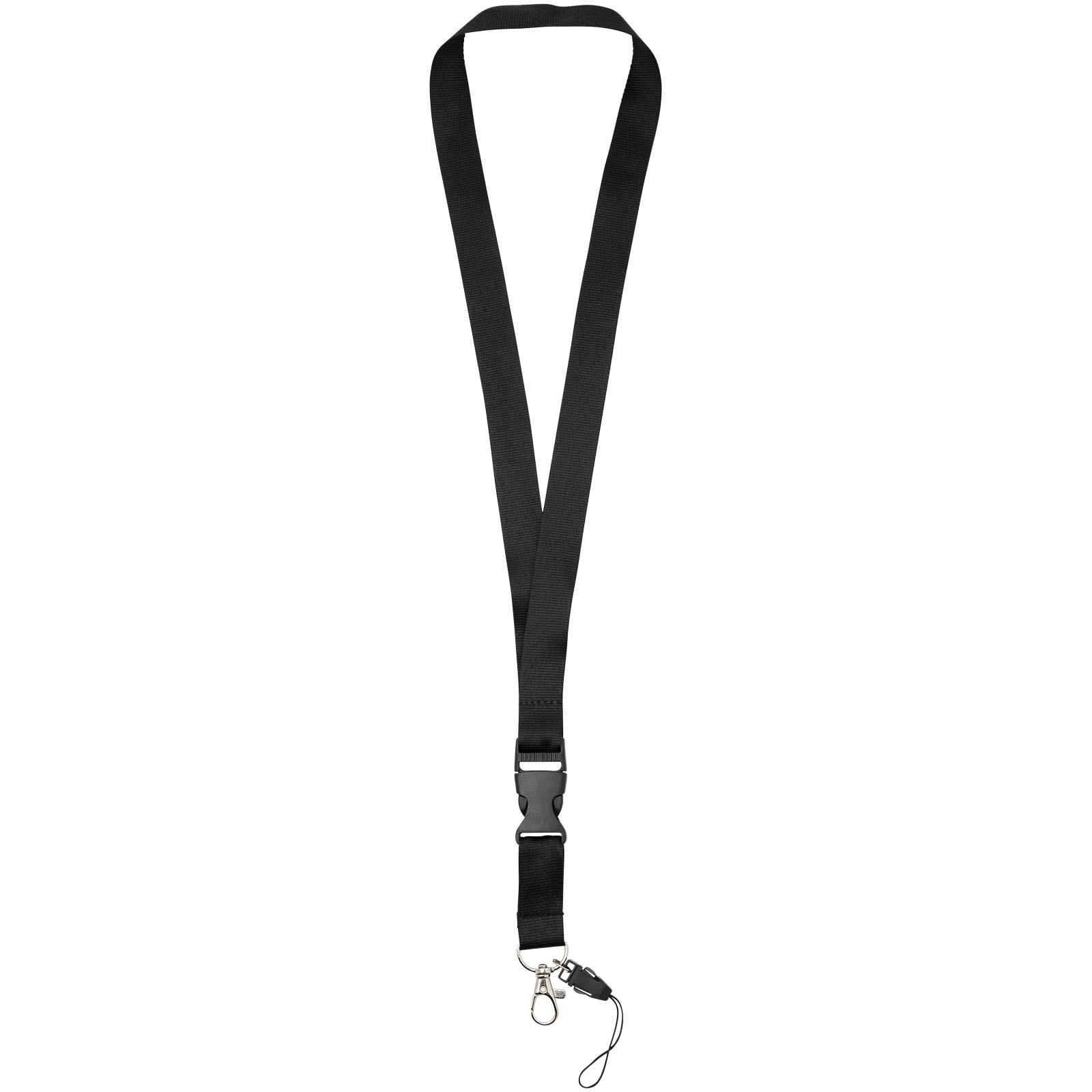 Advertising Lanyards - Sagan phone holder lanyard with detachable buckle - 0