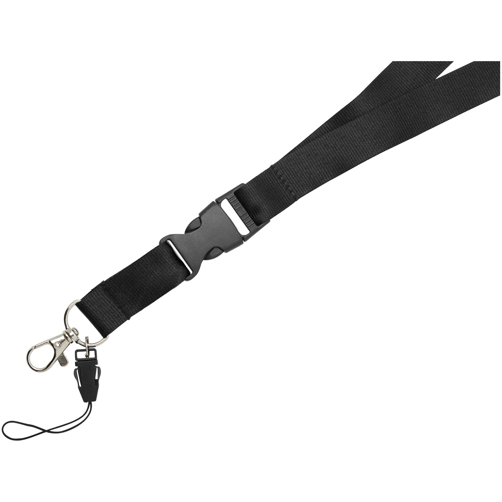 Advertising Lanyards - Sagan phone holder lanyard with detachable buckle - 2