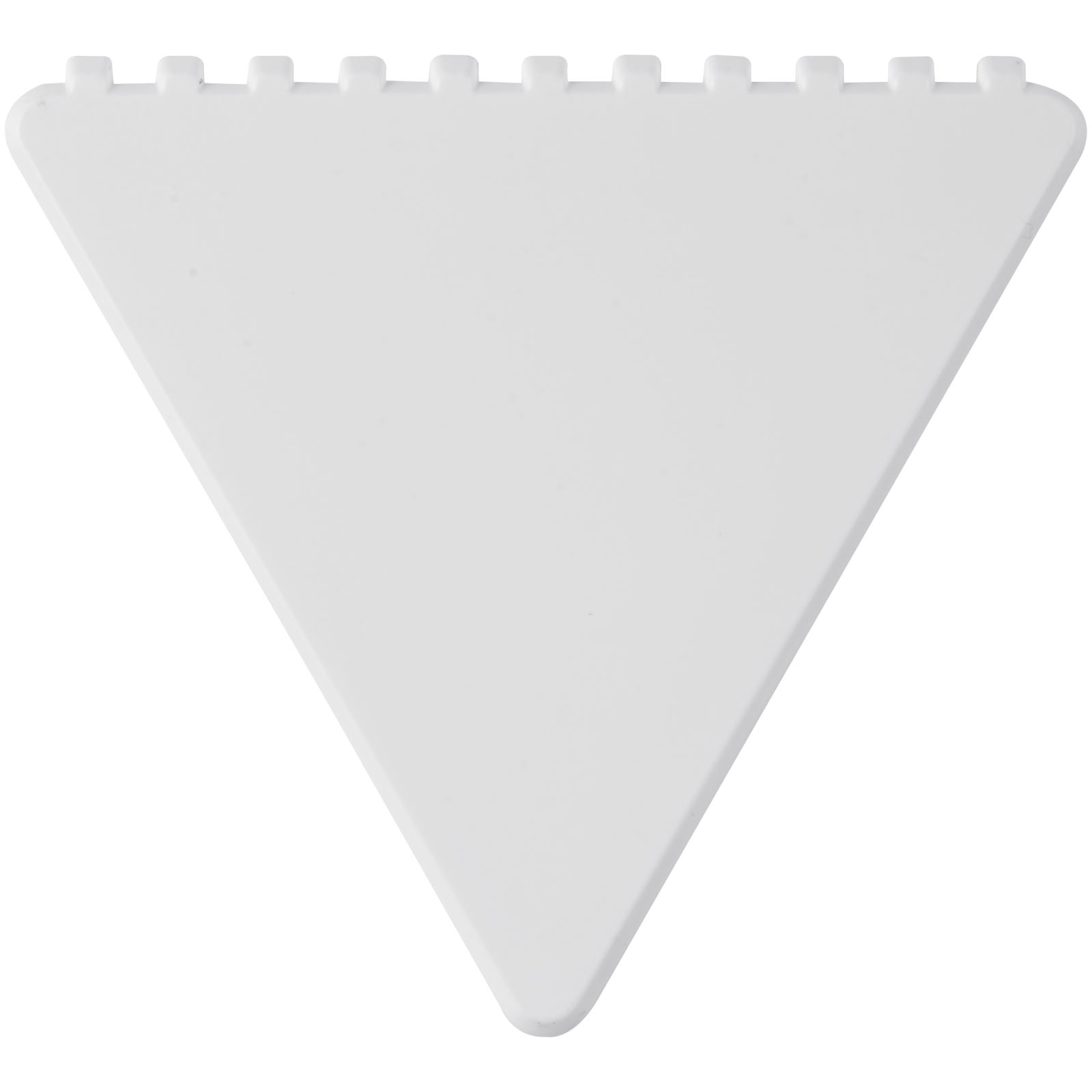 Advertising Car Accessories - Frosty triangular recycled plastic ice scraper - 1