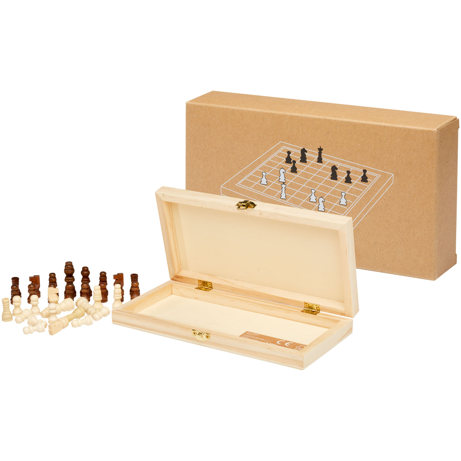 Advertising Indoor Games - King wooden chess set - 3