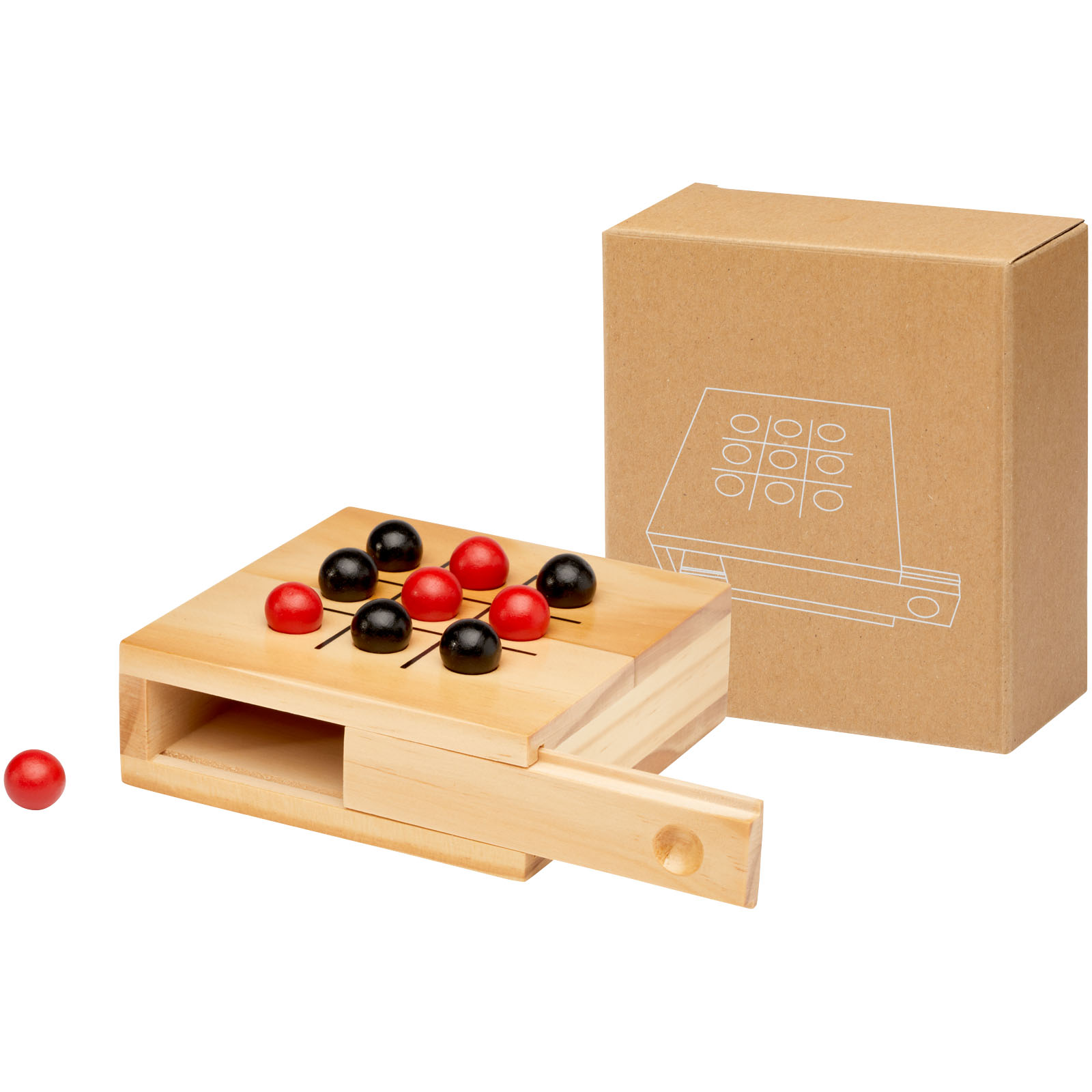 Advertising Indoor Games - Strobus wooden tic-tac-toe game - 4