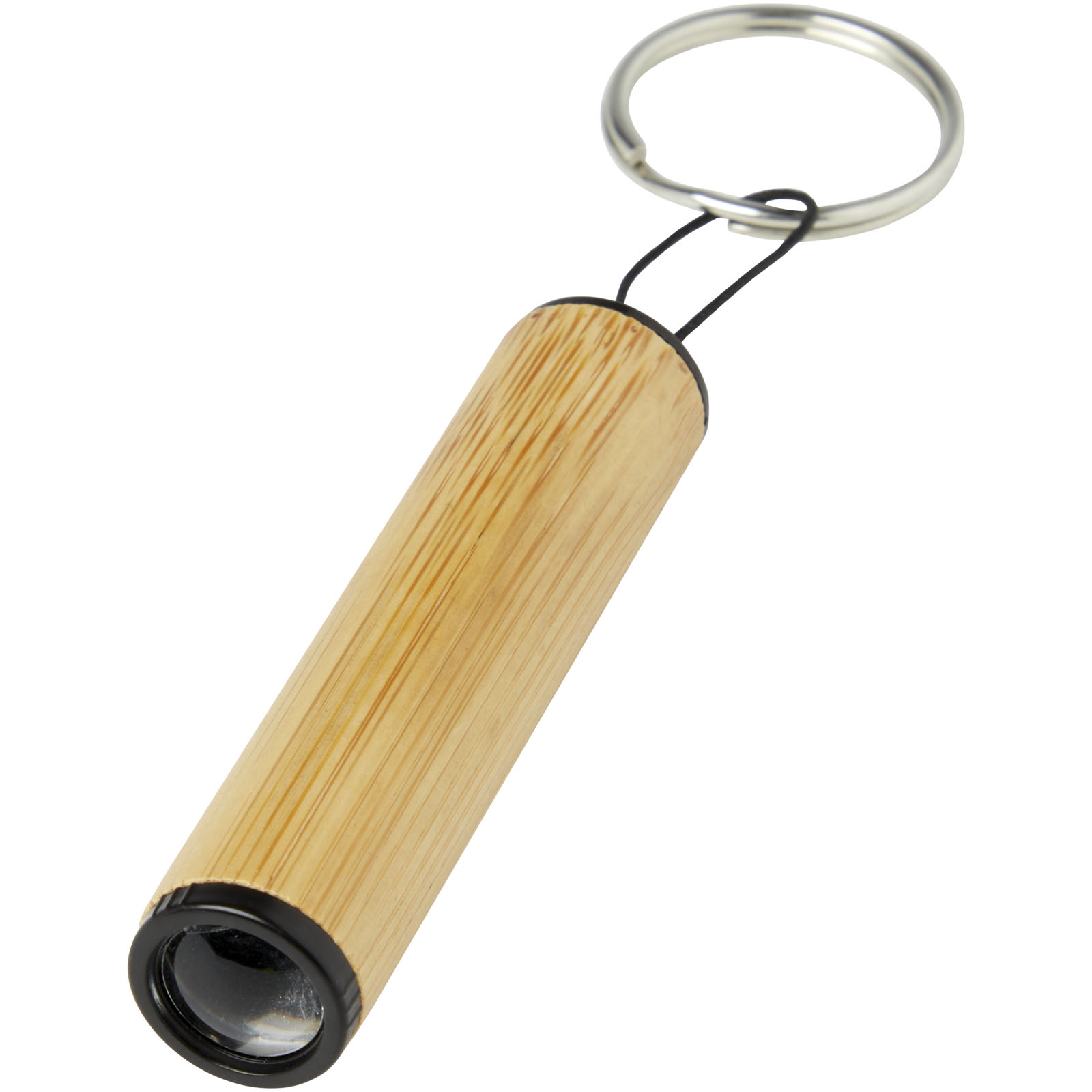 Advertising Lamps - Cane bamboo key ring with light